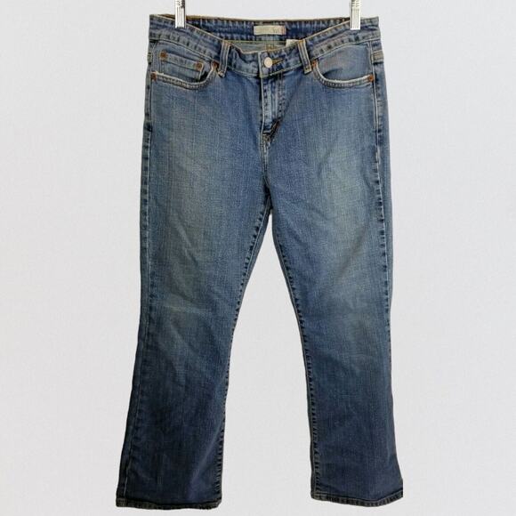 Levi's Womens 515 Bootcut Jeans Size 10 Blue Denim Red Tab Medium Wash - Picture 1 of 10